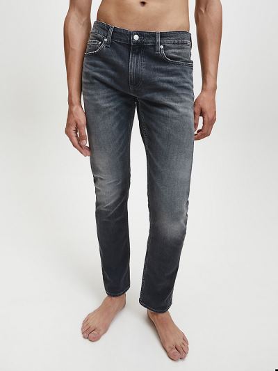 Calvin Klein Ruhák HU731759 | Calvin Klein Slim Férfi Farmernadrág Sötét Szürke